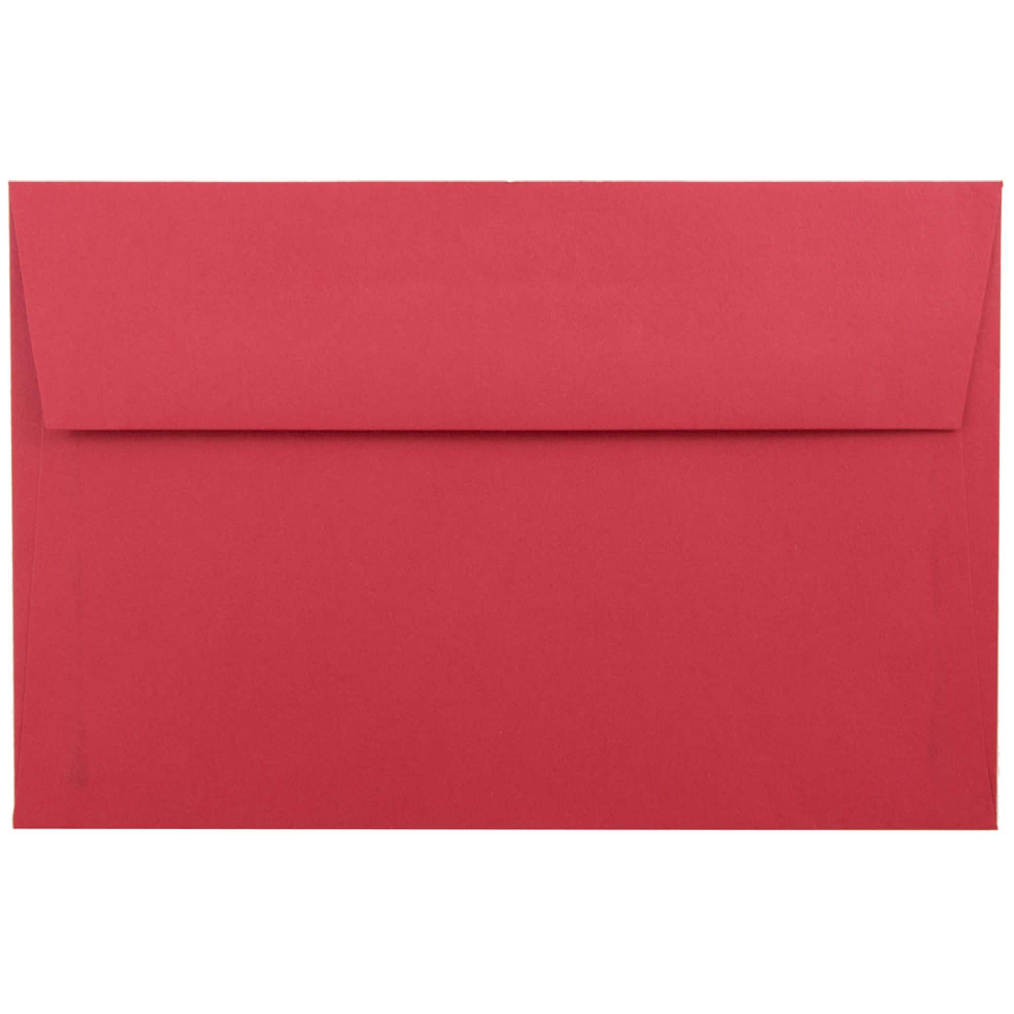 JAM Paper 5.75" x 8.75" Red Invitation Envelopes, 250ct.